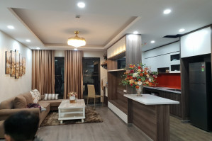 Cho thuê căn hộ tòa A, chung cư Việt Đức Complex Lê Văn Lương, thiết kế 3PN - full nội thất, giá chỉ 22tr